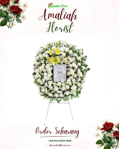 Krans Bunga Duka Cita di Sumberrahayu